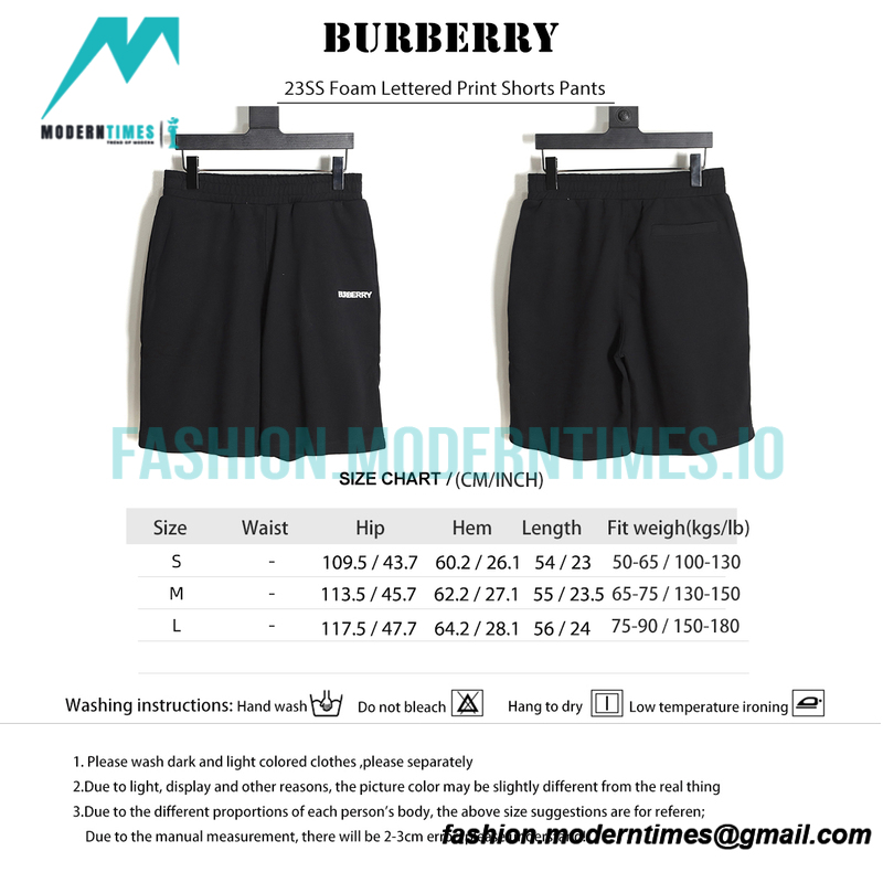 Burberry - 23SS Foam Lettered Print Shorts Pants
