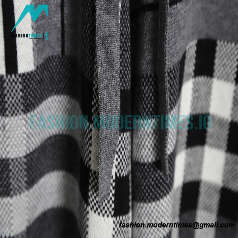 Burberry - 23SS Grey Striped Knit Wool Shorts Pants