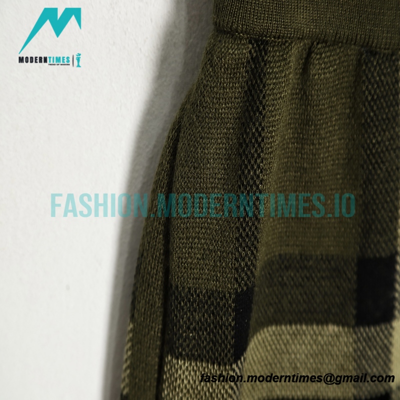 Burberry - 21FW Dark Green Plaid Wool Shorts