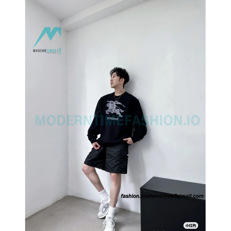 Burberry - 23FW War Horse Embroidered Crew Neck Sweater