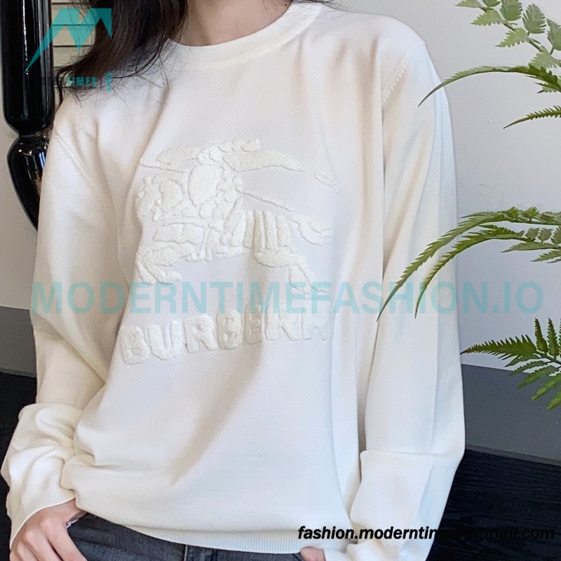  Burberry - 23ss Towel Embroidered Warhorse Knit Sweater
