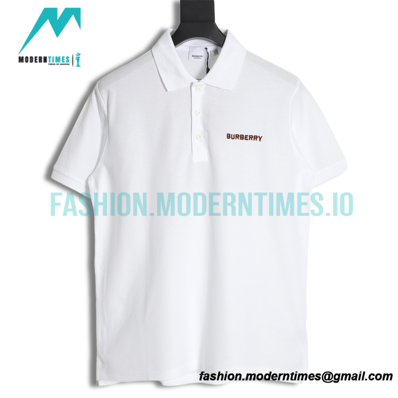 Burberry - 22ss Large Embroidered Short-sleeved Polo Back
