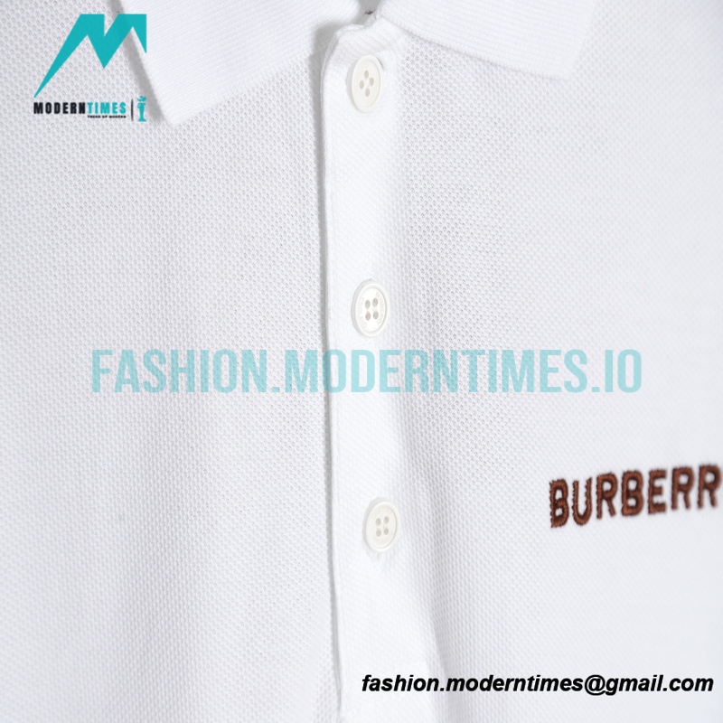 Burberry - 22ss Large Embroidered Short-sleeved Polo Back