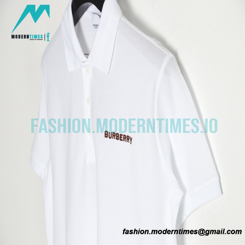 Burberry - 22ss Large Embroidered Short-sleeved Polo Back