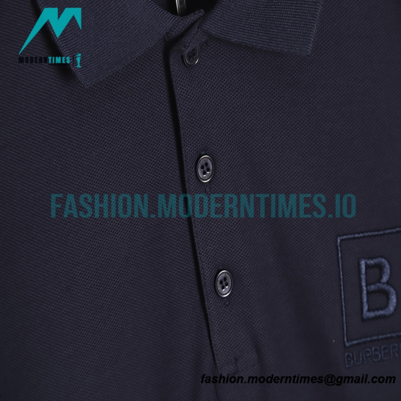 Burberry - 23SS Embroidered Short-sleeved Polo Shirt With B-line On The Front