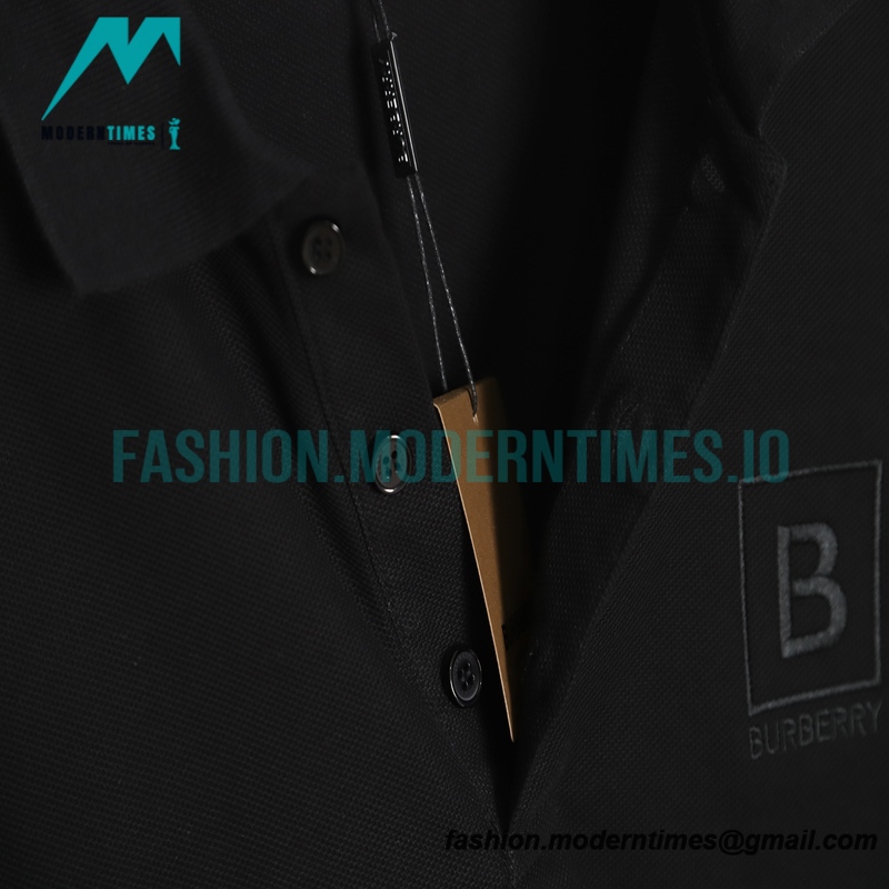 Burberry - 23SS Embroidered Short-sleeved Polo Shirt With B-line On The Front