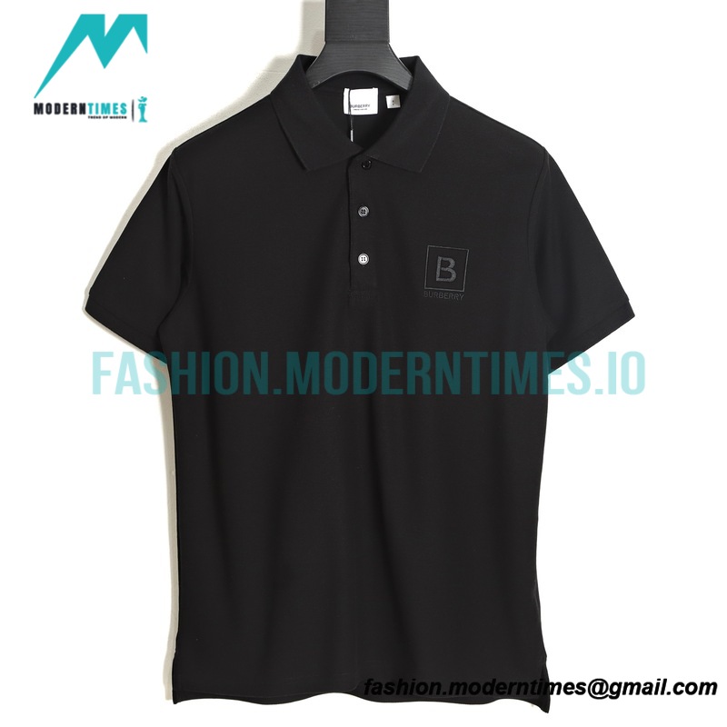 Burberry - 23SS Embroidered Short-sleeved Polo Shirt With B-line On The Front