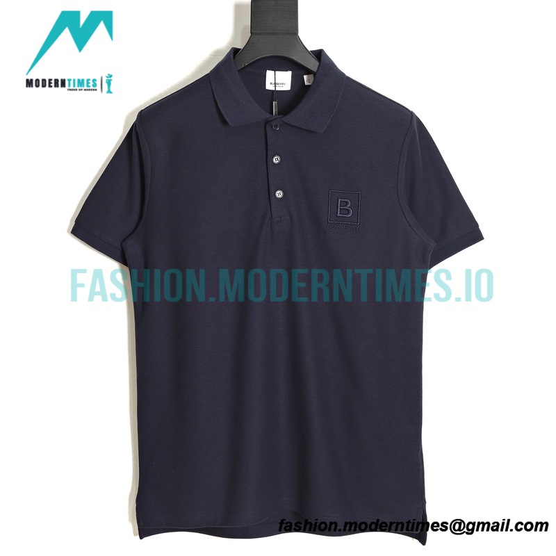 Burberry - 23SS Embroidered Short-sleeved Polo Shirt With B-line On The Front