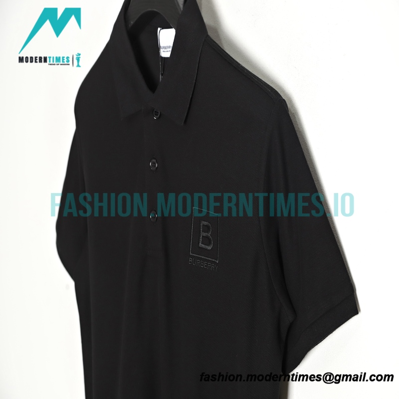 Burberry - 23SS Embroidered Short-sleeved Polo Shirt With B-line On The Front