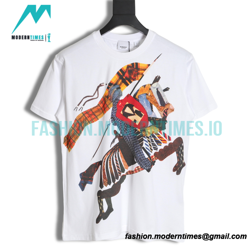 Burberry - New War Horse Print Round Neck Short Sleeve
