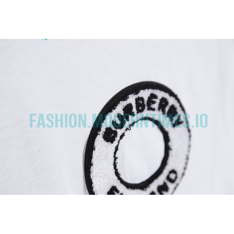 Burberry - 23SS Looped Towel Embroidered Short-sleeved T-shirt