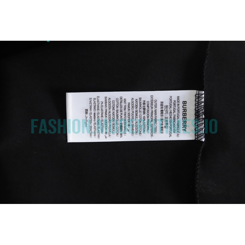 Burberry - 23SS Looped Towel Embroidered Short-sleeved T-shirt