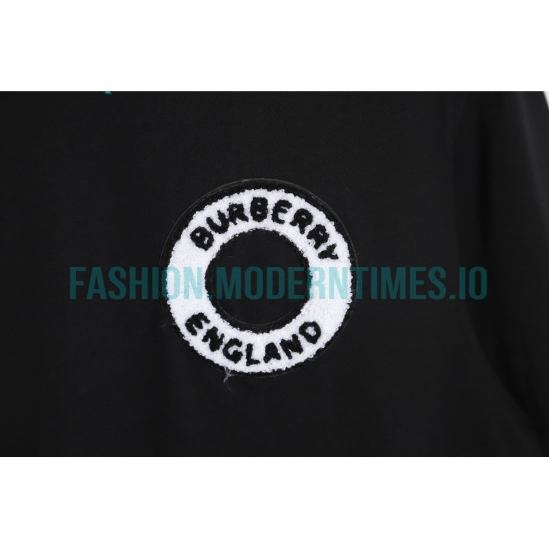 Burberry - 23SS Looped Towel Embroidered Short-sleeved T-shirt