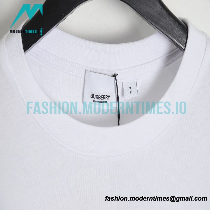 Burberry - 2022SS Circle Large Embroidered Short-sleeved T-shirt