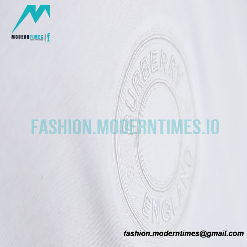 Burberry - 2022SS Circle Large Embroidered Short-sleeved T-shirt