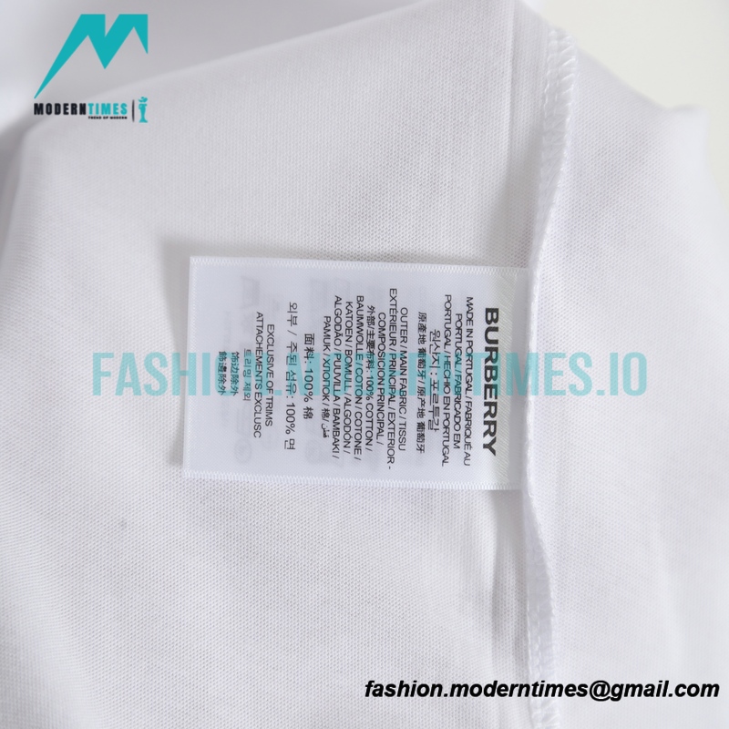 Burberry - 2022SS Circle Large Embroidered Short-sleeved T-shirt