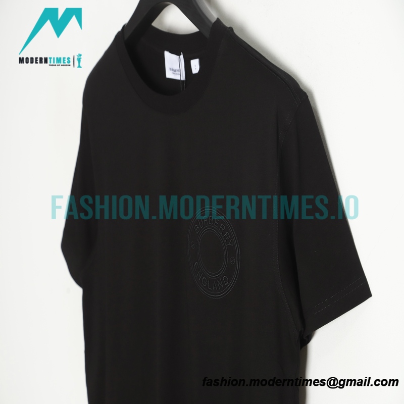 Burberry - 2022SS Circle Large Embroidered Short-sleeved T-shirt