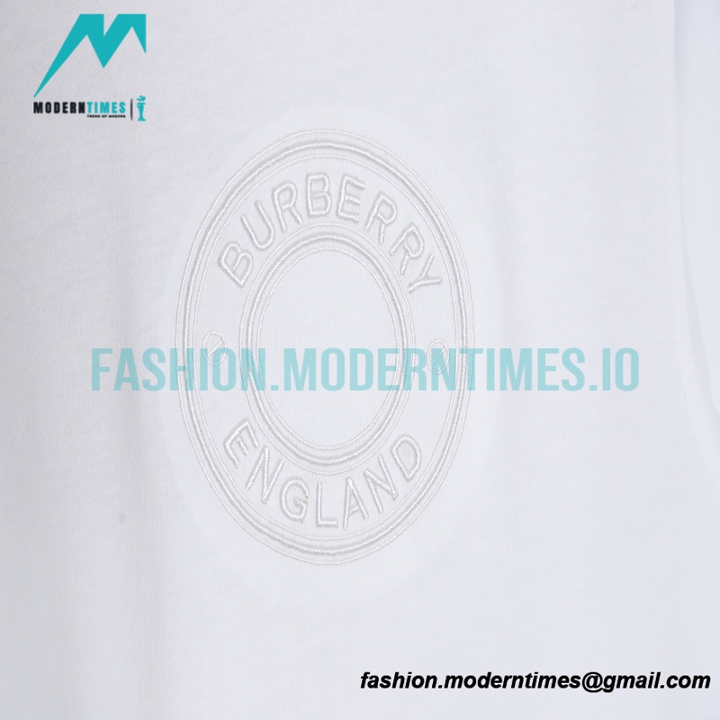 Burberry - 2022SS Circle Large Embroidered Short-sleeved T-shirt