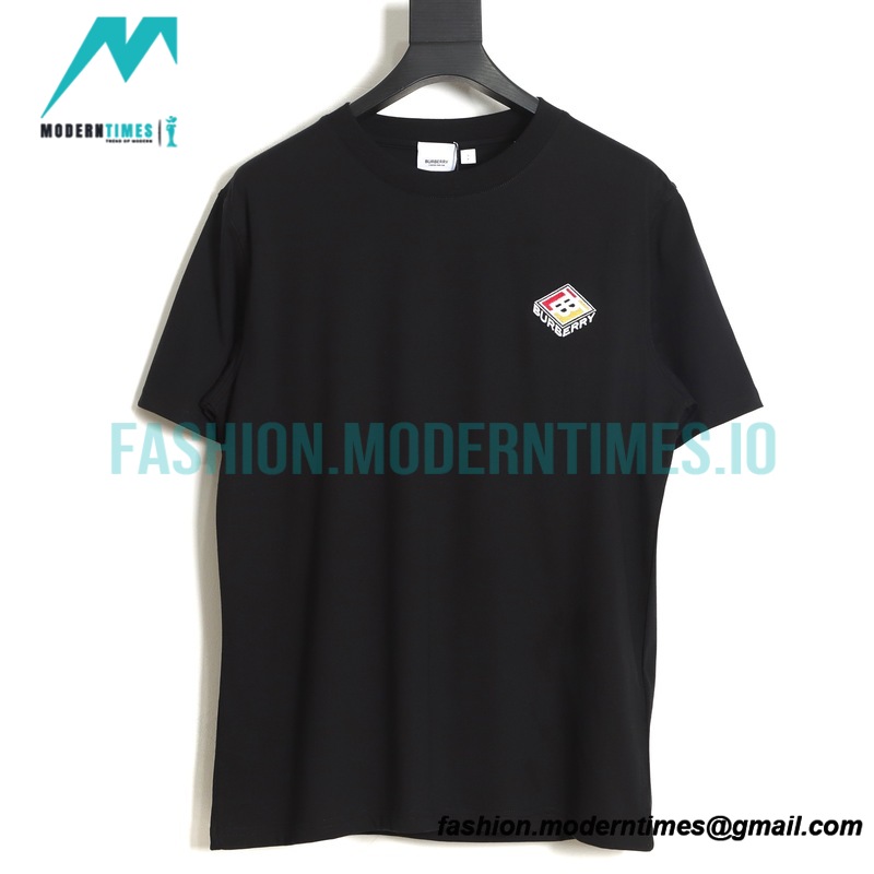 Burberry - 23SS Stereoscopic Geometric Embroidered Short-sleeved T-shirt