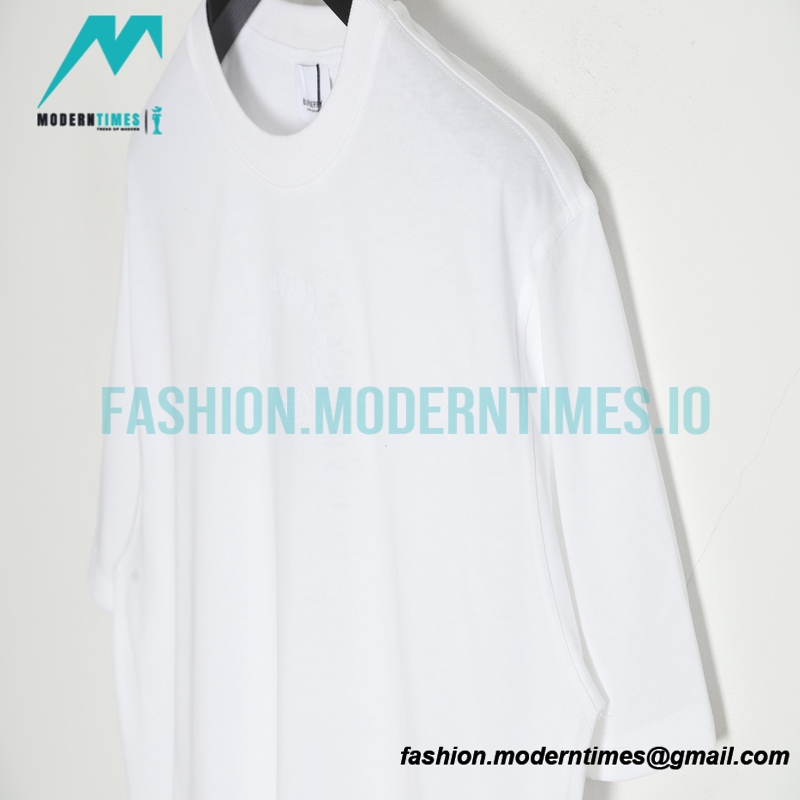 Burberry - 23SS Embroidered Wheat Spike Short-sleeved T-shirt