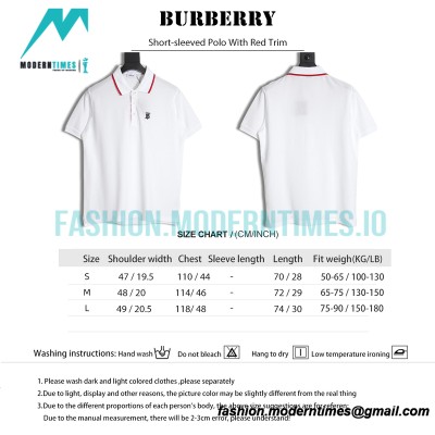 Burberry - 23SS B Letter Towel Embroidered 3-dimensional Letter Short-sleeved Polo Shirt
