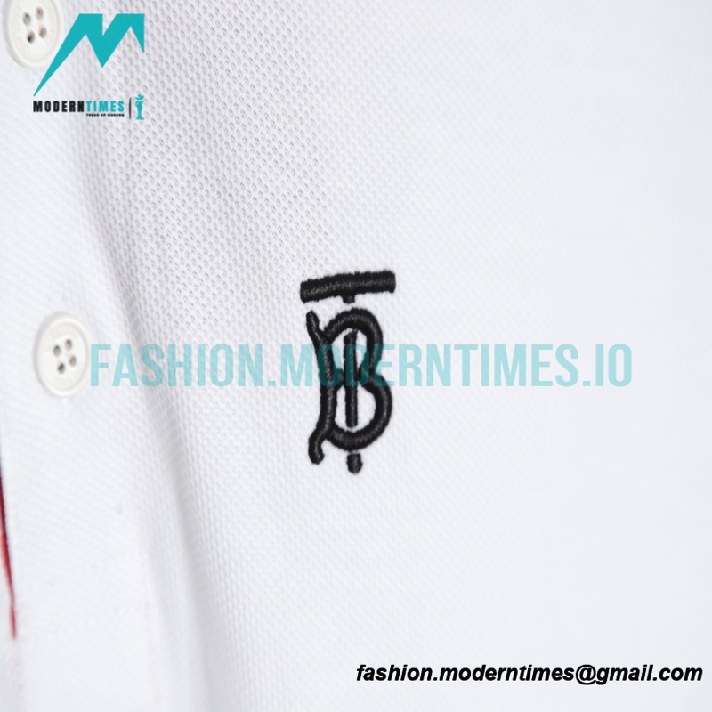 Burberry - 23SS B Letter Towel Embroidered 3-dimensional Letter Short-sleeved Polo Shirt