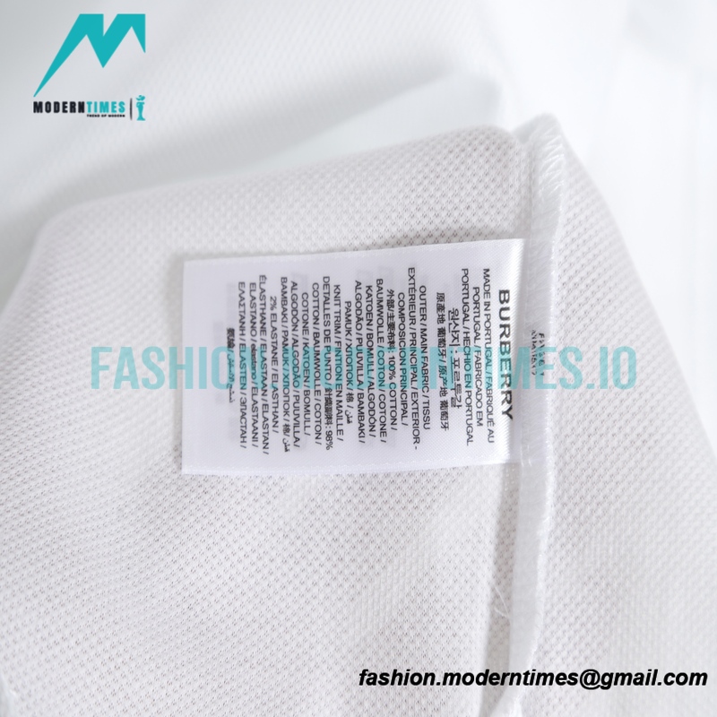 Burberry - 23SS B Letter Towel Embroidered 3-dimensional Letter Short-sleeved Polo Shirt