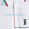 Burberry - Short-sleeved Polo With Red Trim