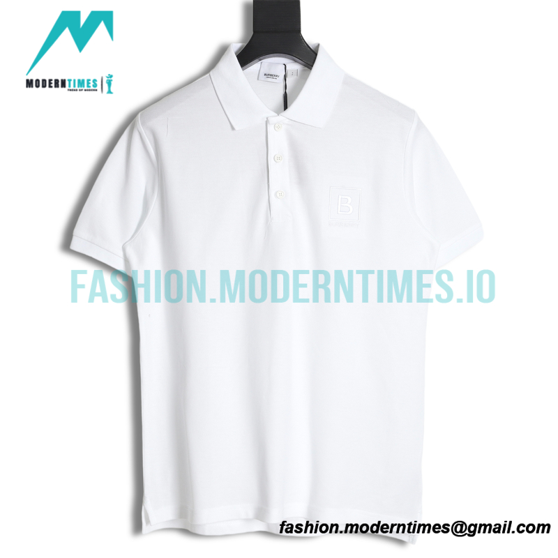 Burberry - 23SS Embroidered Short-sleeved Polo With B-line Front