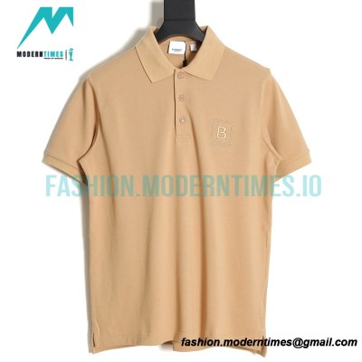 Burberry - 23SS Embroidered Short-sleeved Polo With B-line Front