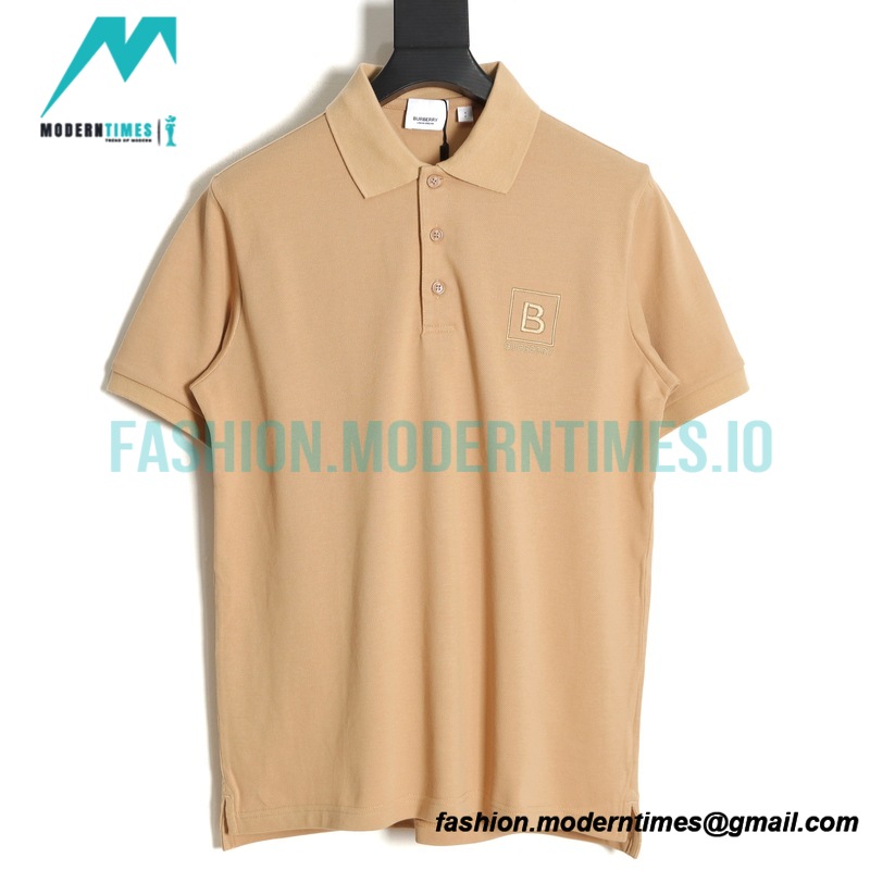 Burberry - 23SS Embroidered Short-sleeved Polo With B-line Front