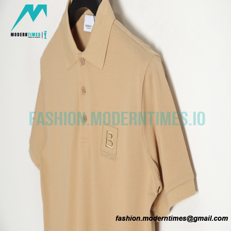 Burberry - 23SS Embroidered Short-sleeved Polo With B-line Front