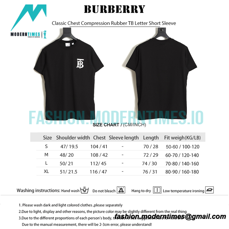Burberry - Classic Chest Compression Rubber TB Letter Short Sleeve