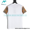Burberry - Classic Plaid Sleeve Stitched Short Sleeve T-shirt