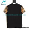 Burberry - Classic Plaid Sleeve Stitched Short Sleeve T-shirt