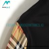 Burberry - Classic Plaid Sleeve Stitched Short Sleeve T-shirt