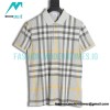 Burberry - Checked Lapel Short-sleeved Polo Shirt