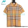 Burberry - Checked Lapel Short-sleeved Polo Shirt