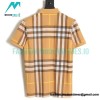 Burberry - Checked Lapel Short-sleeved Polo Shirt
