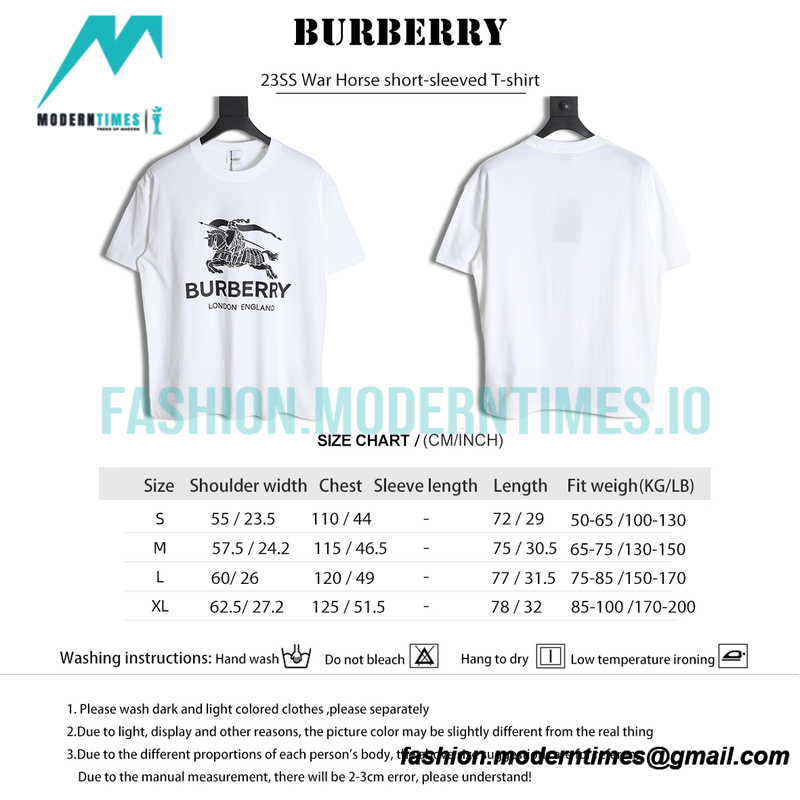 Burberry - 23SS War Horse short-sleeved T-shirt