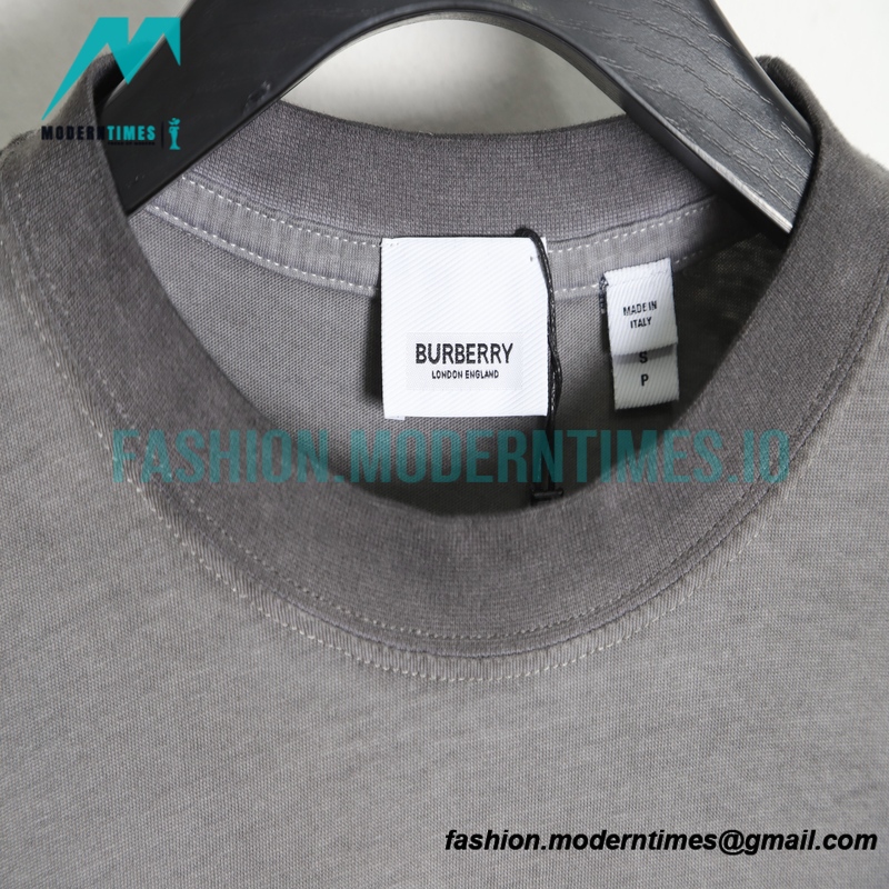  Burberry - 23SS Dirty Wash Hand Lettered Short-sleeved T-shirt