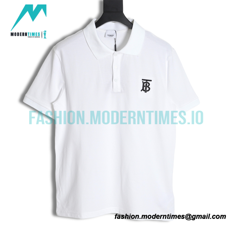Burberry -Classic TB Embroidered Logo Short-sleeved Polo Shirt