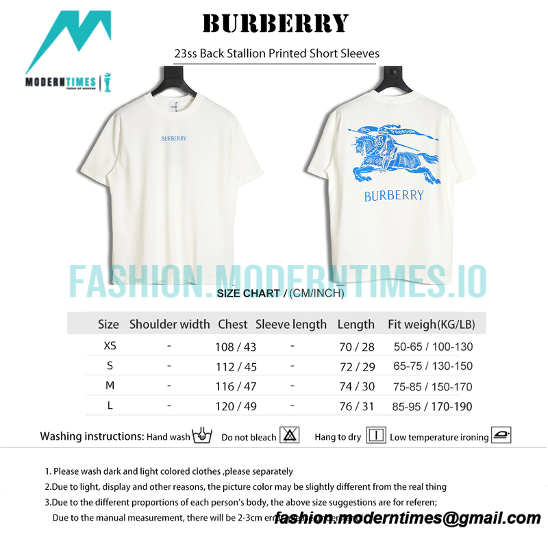 Burberry - 23ss Back Stallion Printed Short Sleeves