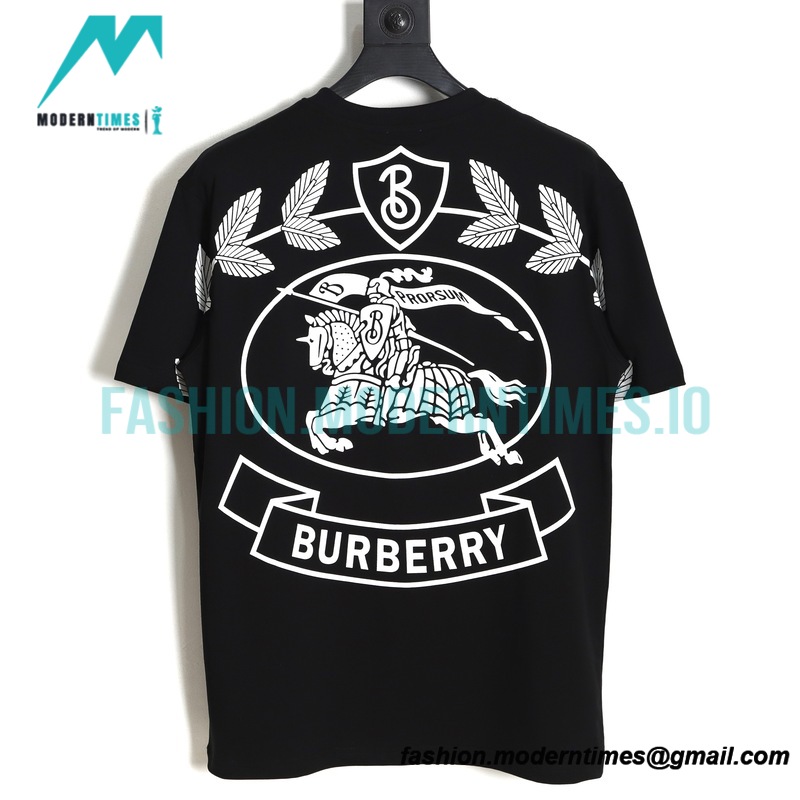 Burberry - Back New War Horse Print Short Sleeve T-shirt