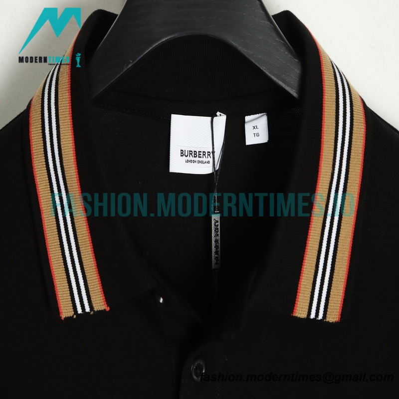 Burberry - 22ss Collar Classic Striped Elements Polo Short Sleeves