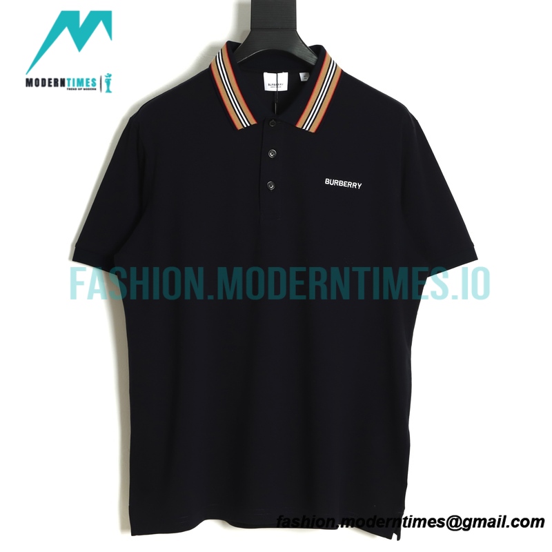 Burberry - 22ss Collar Classic Striped Elements Polo Short Sleeves