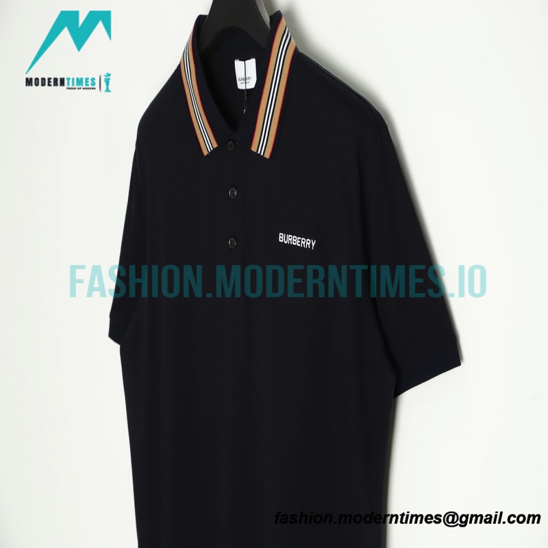 Burberry - 22ss Collar Classic Striped Elements Polo Short Sleeves