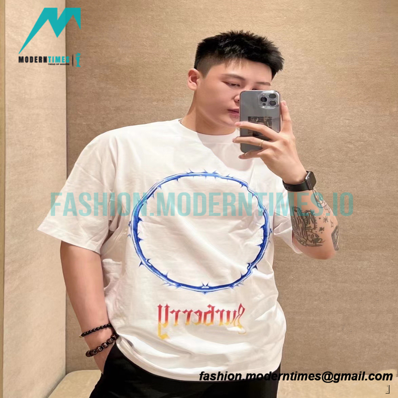 Burberry - 23SS Short Sleeve T-shirt With Circle Print Of Thorn Vine