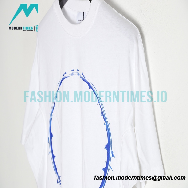 Burberry - 23SS Short Sleeve T-shirt With Circle Print Of Thorn Vine