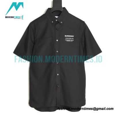 Burberry - 22SS Pocket Silicone Letter Short-sleeved Shirt